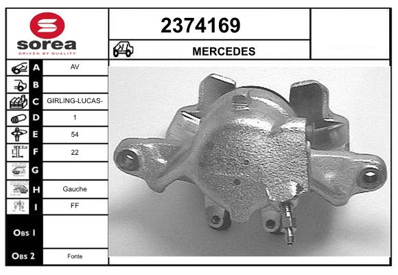 Etrier frana 2374169 EAI
