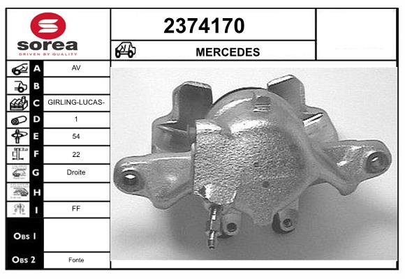 Etrier frana 2374170 EAI