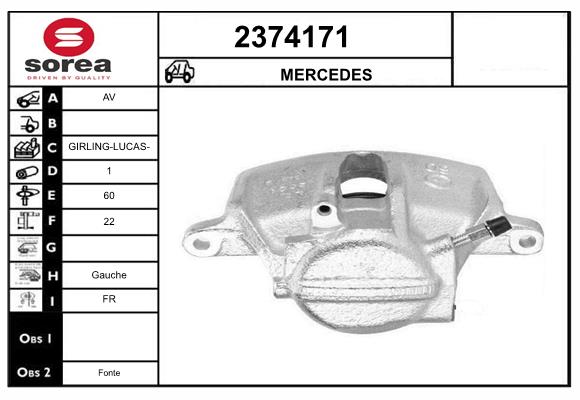 Etrier frana 2374171 EAI