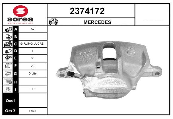 Etrier frana 2374172 EAI