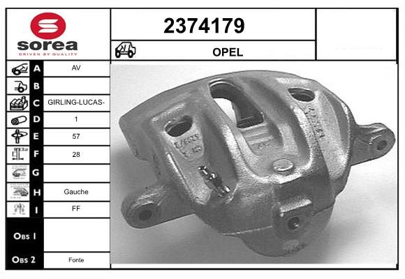 Etrier frana 2374179 EAI