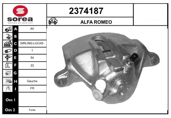 Etrier frana 2374187 EAI