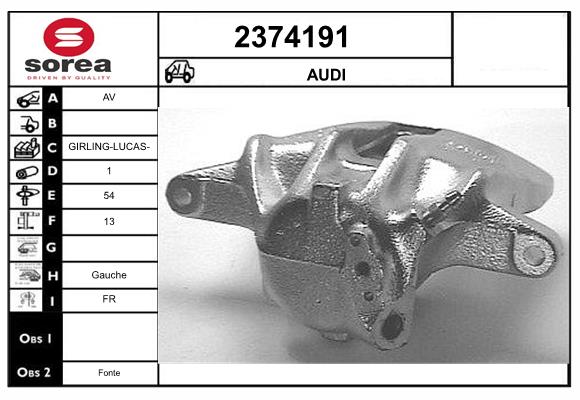 Etrier frana 2374191 EAI