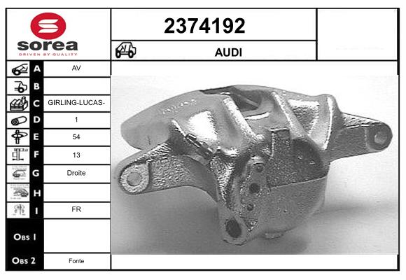 Etrier frana 2374192 EAI