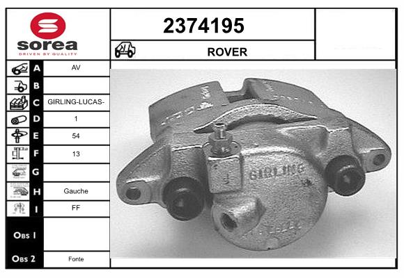 Etrier frana 2374195 EAI