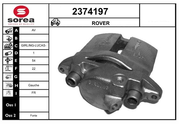 Etrier frana 2374197 EAI