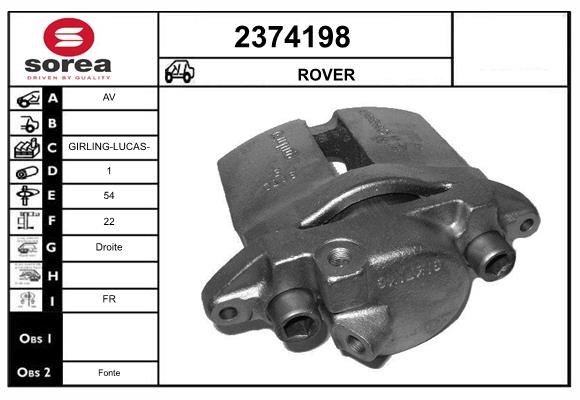 Etrier frana 2374198 EAI