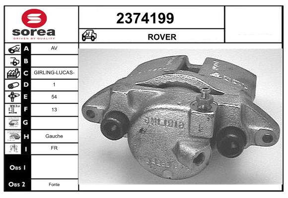 Etrier frana 2374199 EAI