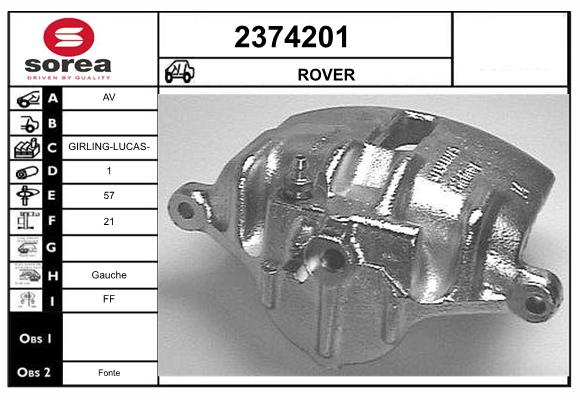 Etrier frana 2374201 EAI