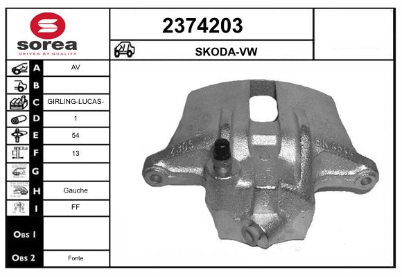 Etrier frana 2374203 EAI