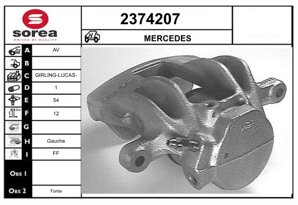 Etrier frana 2374207 EAI