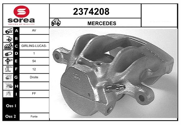 Etrier frana 2374208 EAI