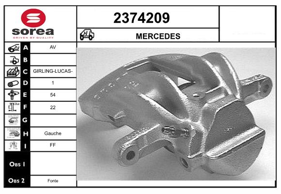 Etrier frana 2374209 EAI