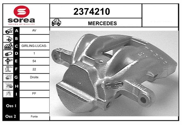 Etrier frana 2374210 EAI