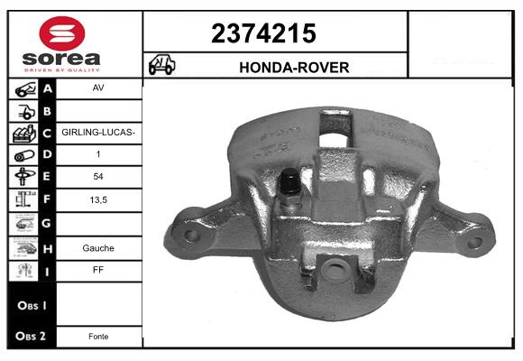 Etrier frana 2374215 EAI