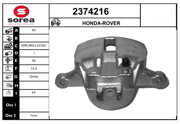 Etrier frana 2374216 EAI