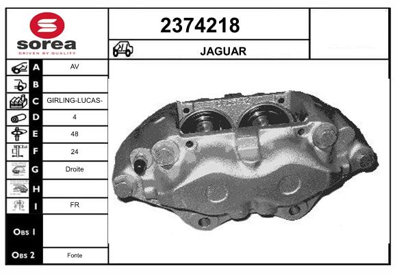Etrier frana 2374218 EAI