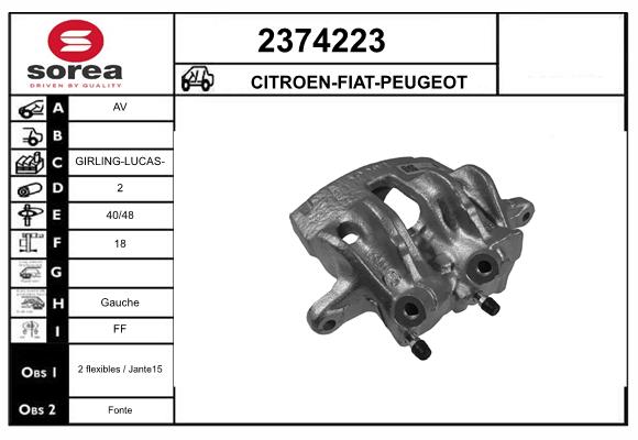 Etrier frana 2374223 EAI