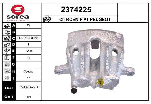 Etrier frana 2374225 EAI