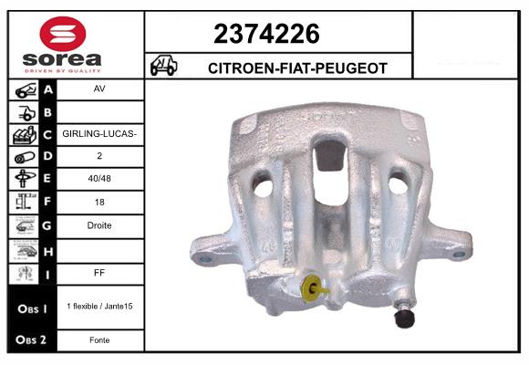 Etrier frana 2374226 EAI