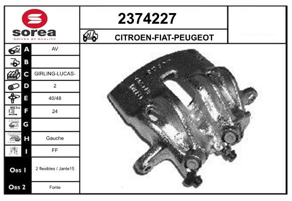 Etrier frana 2374227 EAI