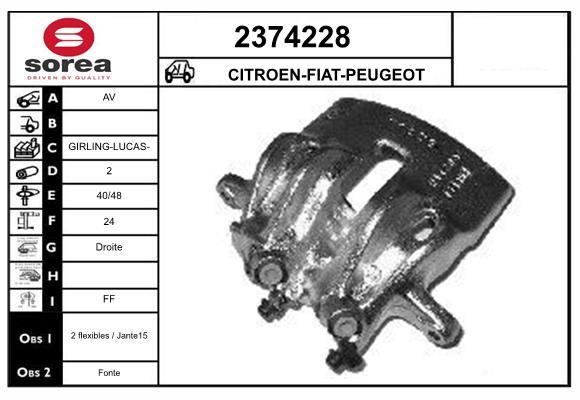Etrier frana 2374228 EAI