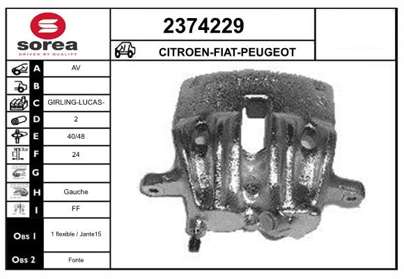 Etrier frana 2374229 EAI