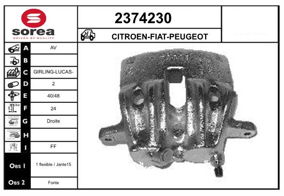Etrier frana 2374230 EAI