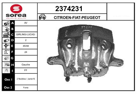 Etrier frana 2374231 EAI