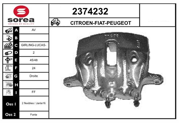 Etrier frana 2374232 EAI