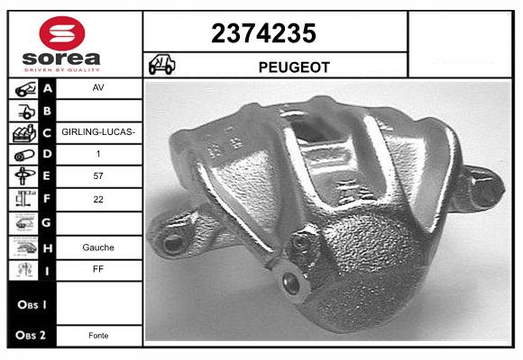 Etrier frana 2374235 EAI