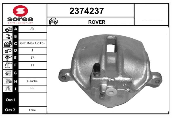 Etrier frana 2374237 EAI