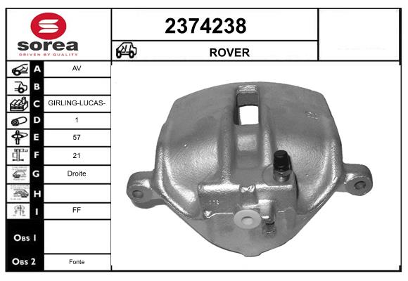 Etrier frana 2374238 EAI