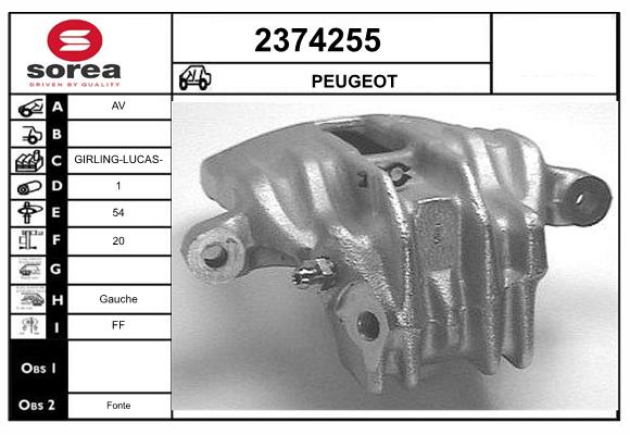 Etrier frana 2374255 EAI
