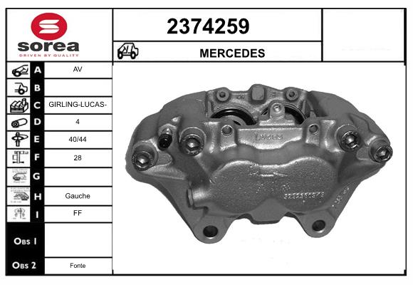 Etrier frana 2374259 EAI