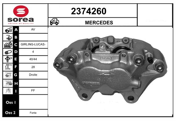 Etrier frana 2374260 EAI