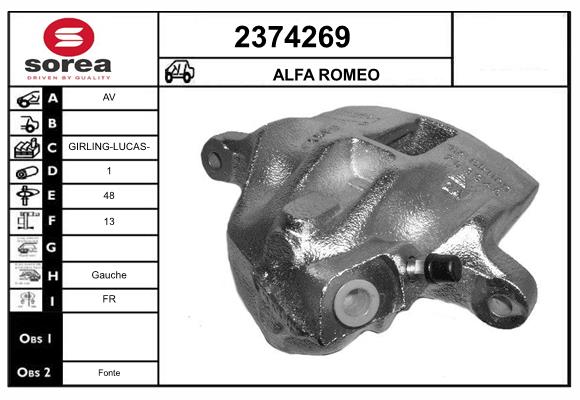 Etrier frana 2374269 EAI