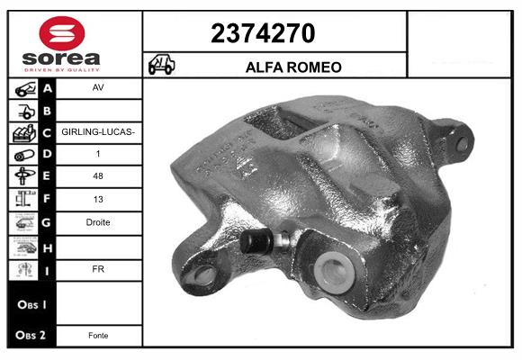 Etrier frana 2374270 EAI