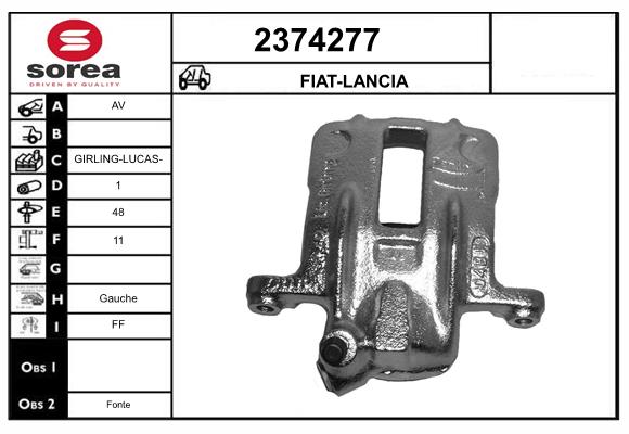 Etrier frana 2374277 EAI