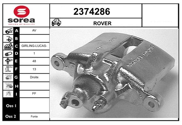 Etrier frana 2374286 EAI