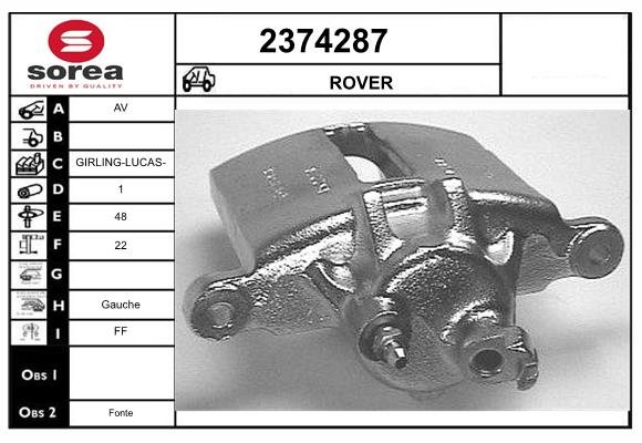 Etrier frana 2374287 EAI