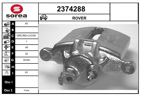 Etrier frana 2374288 EAI