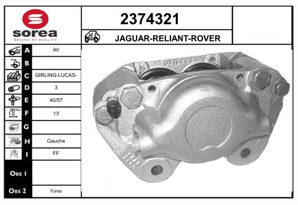 Etrier frana 2374321 EAI