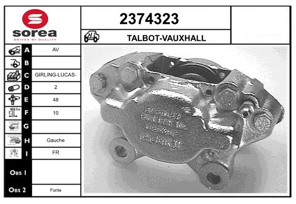 Etrier frana 2374323 EAI