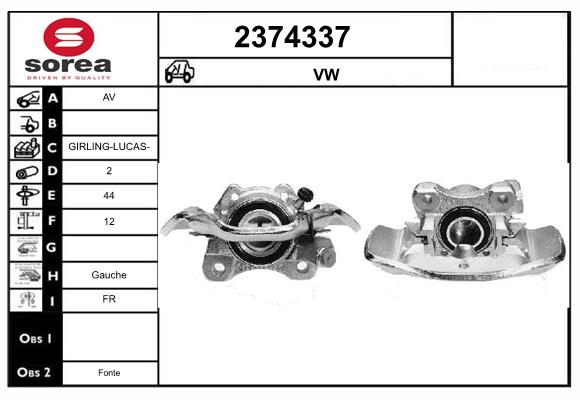Etrier frana 2374337 EAI