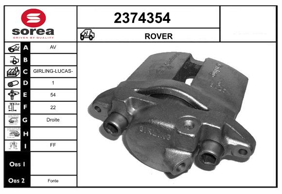 Etrier frana 2374354 EAI