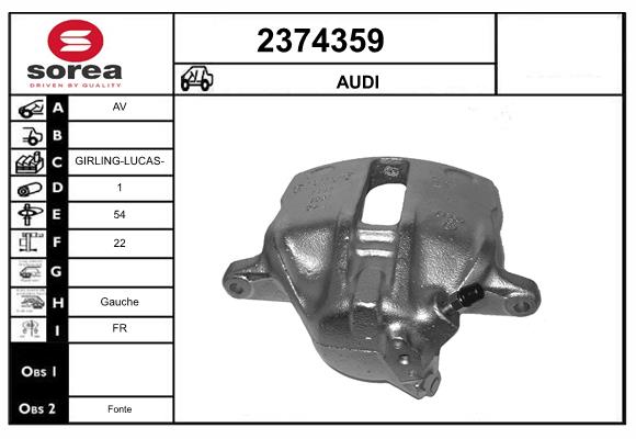 Etrier frana 2374359 EAI