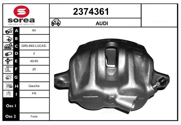 Etrier frana 2374361 EAI