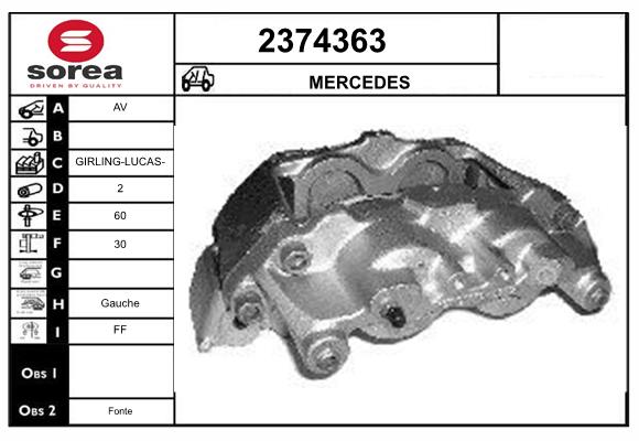 Etrier frana 2374363 EAI