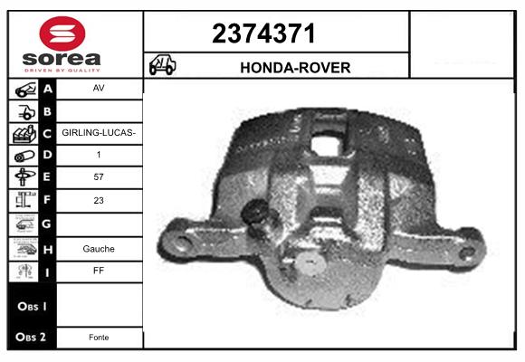 Etrier frana 2374371 EAI
